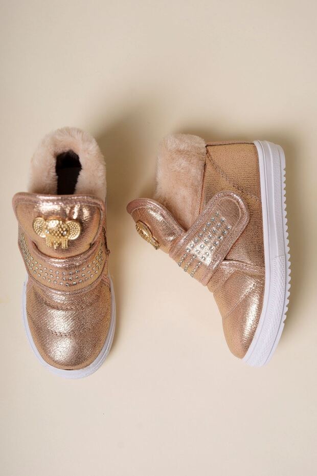 Kürklü Cırtı Taşlı Çocuk Bot - 4