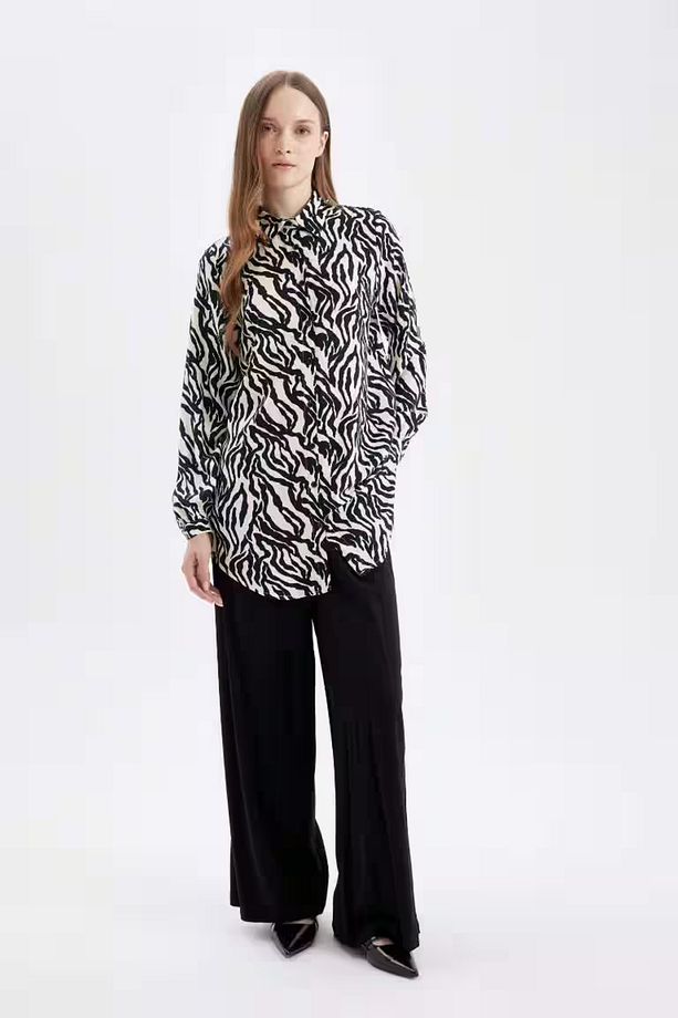 Regular Fit Uzun Kollu Tunik BLACK - 2