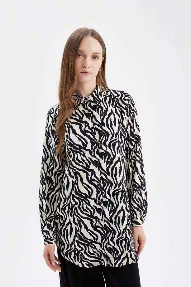 Regular Fit Uzun Kollu Tunik BLACK - 1