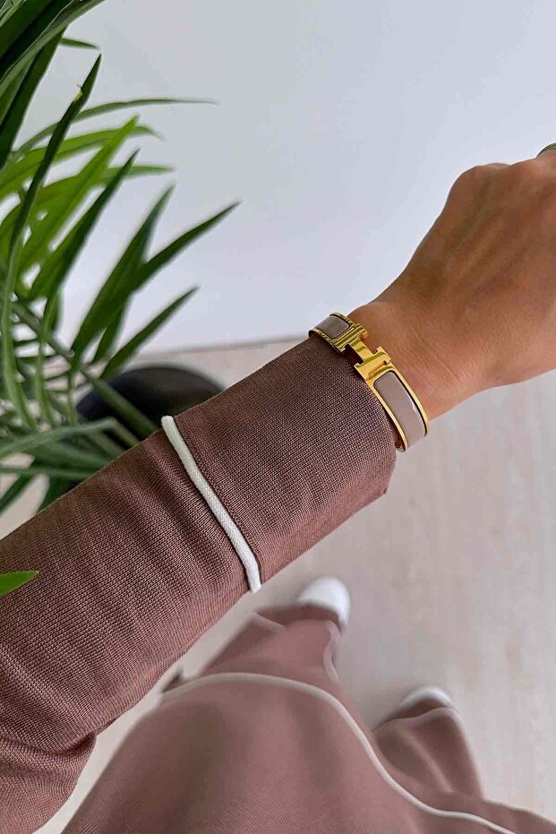 Detay Merserize Tesettür 2'li Takım - Camel - 3