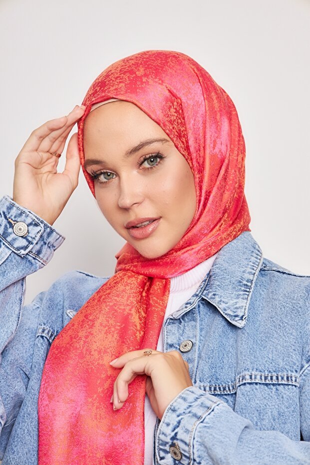 شال جي شاين جاكار - فوشيا برتقالي -