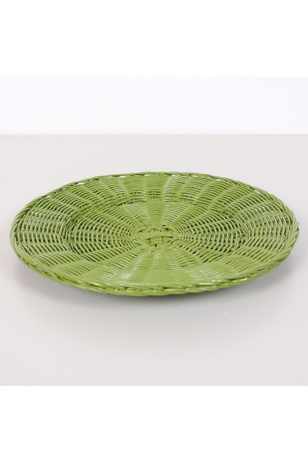 Çarkıfelek Çimen Yeşili Rattan Duvar Dekoru & Supla 33 cm - 3