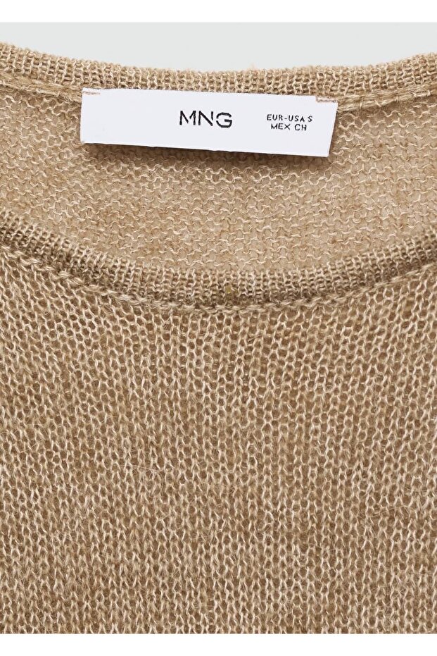 Yuvarlak yaka triko kazak - 5