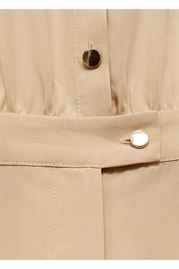 Lyocell gömlek yaka tulum - 5