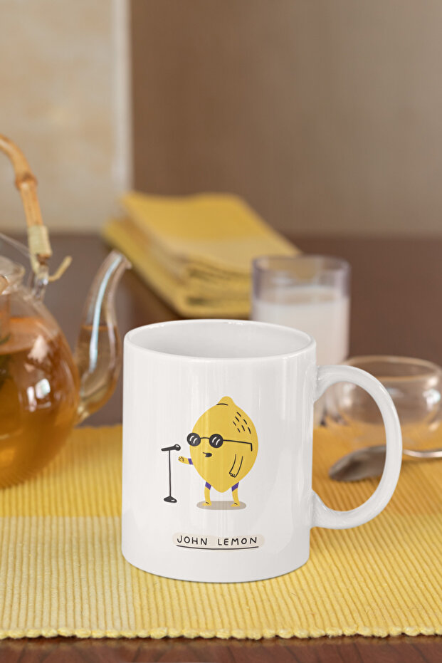 كوب بطبعة جون ليمون