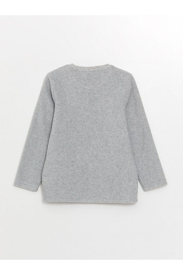 Lcwk Bisiklet Yaka Baskılı Uzun Kollu Polar Erkek Çocuk Pijama Takımı - 3