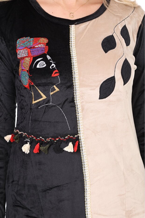 ROCHIE DE CATIF DE DAMĂ MÂNECĂ LUNGĂ - 1