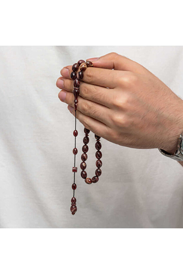 سبحة صلاة عنبرية قابلة للضغط - 4