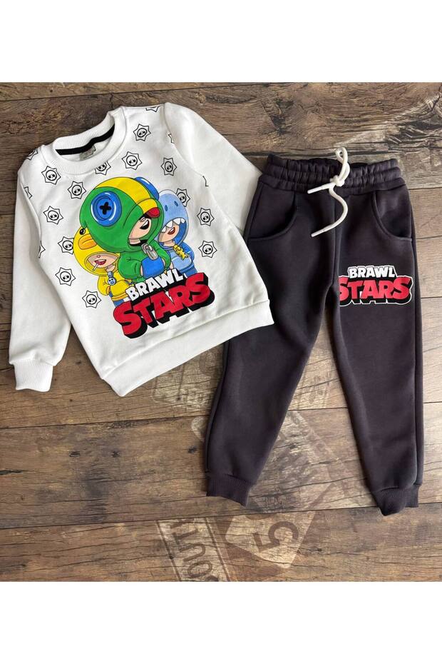 Boy Brawl Stars Three-Thread Ribbed Cloth Set