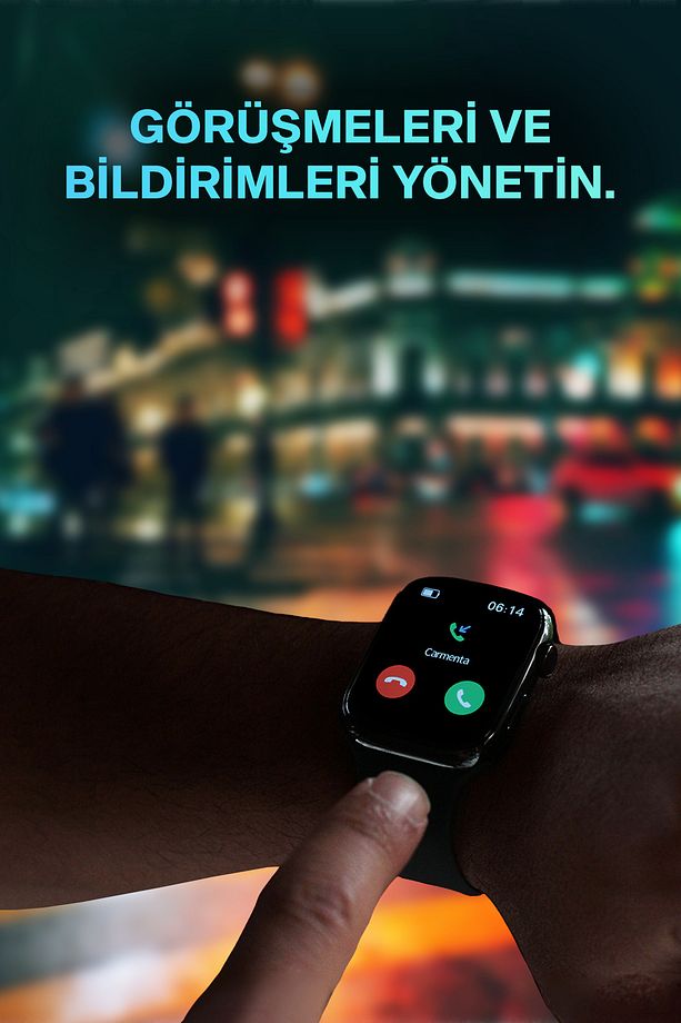 X8 Ultra Plus Akıllı Saat - 2 İnç, Tansiyon, Oksijen, Ateş, Nabız Ölçen Saat - İos ve Android Uyumlu - 6