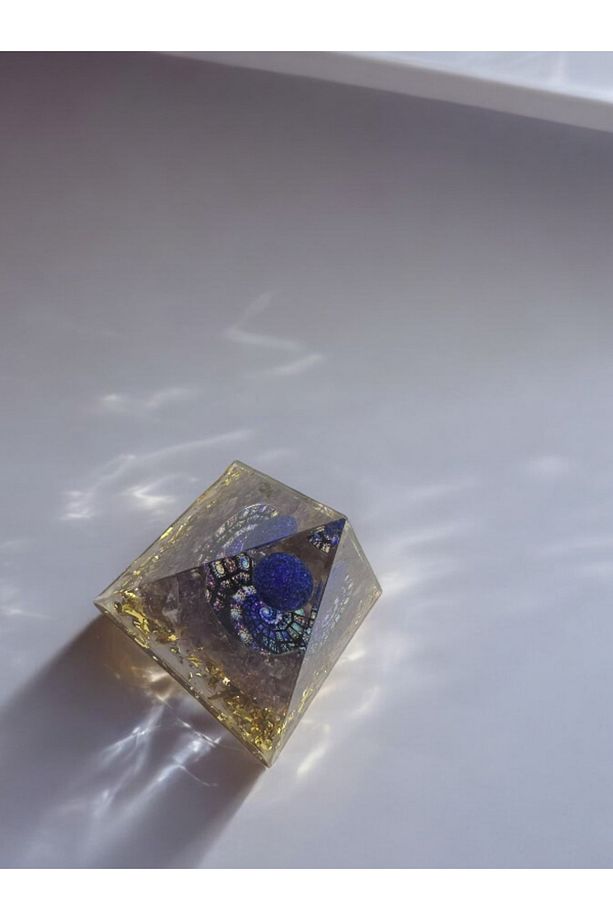 Orgon  Piramidi Lapis Lazuli Piramit Doğal orgon Meditasyon - 3