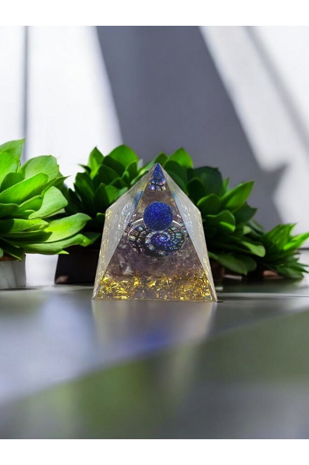Orgon  Piramidi Lapis Lazuli Piramit Doğal orgon Meditasyon - 2