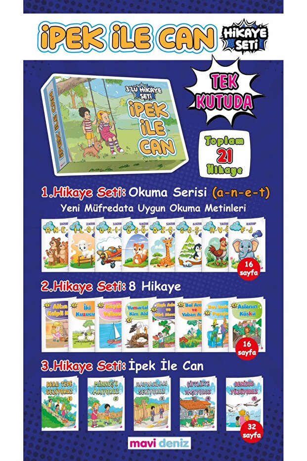 1.sınıf ipek ile can hikaye seti - 1