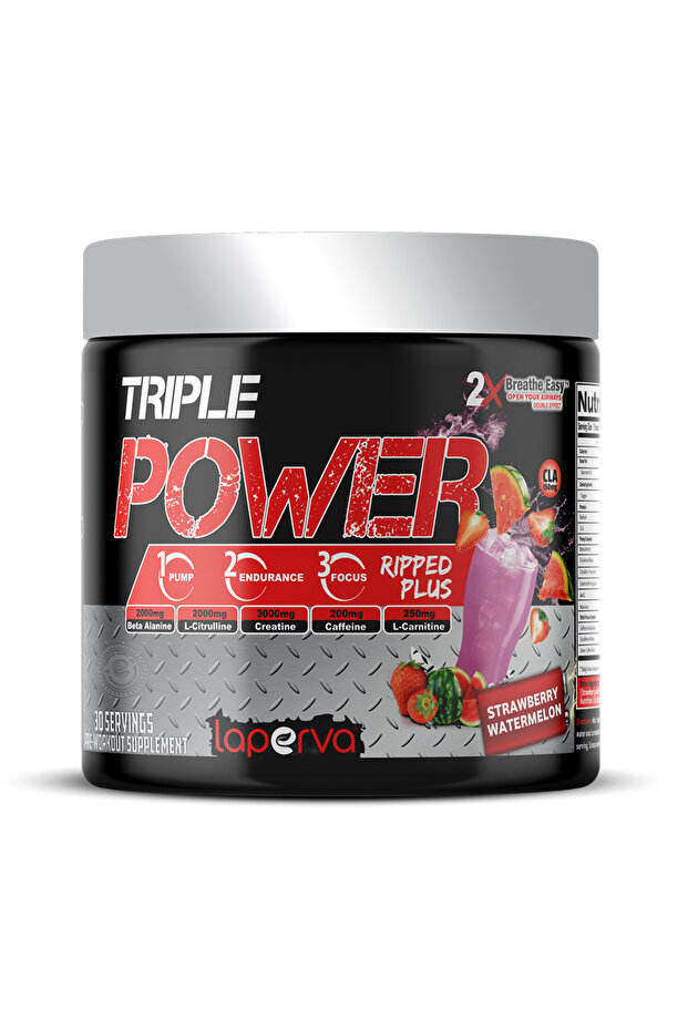 Triple Power Ripped Plus, Strawberry Watermelon, 300 Gm,enhancing The Pumping.
