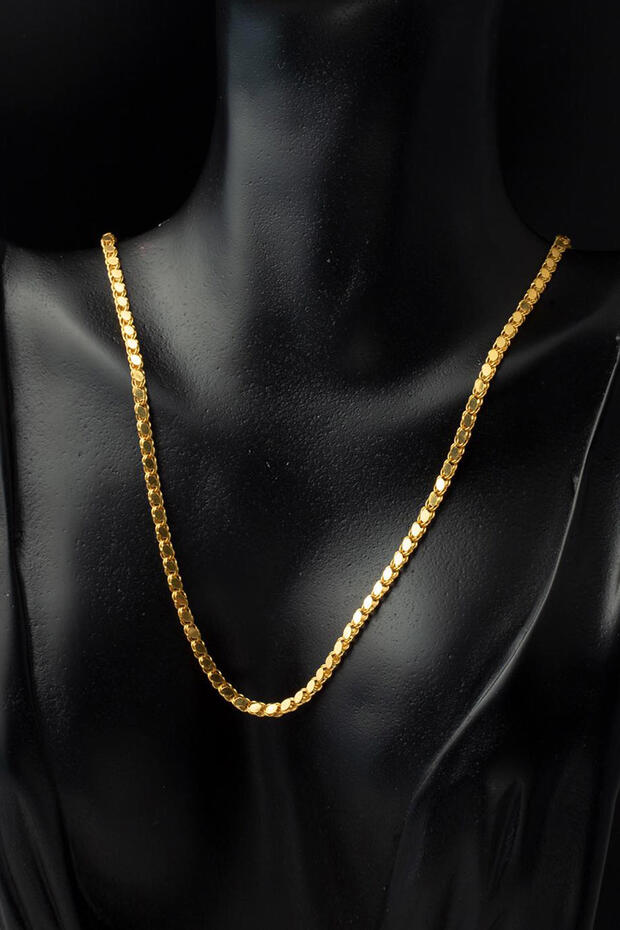 Maraş Pullu Altın Zincir -50 cm - 2