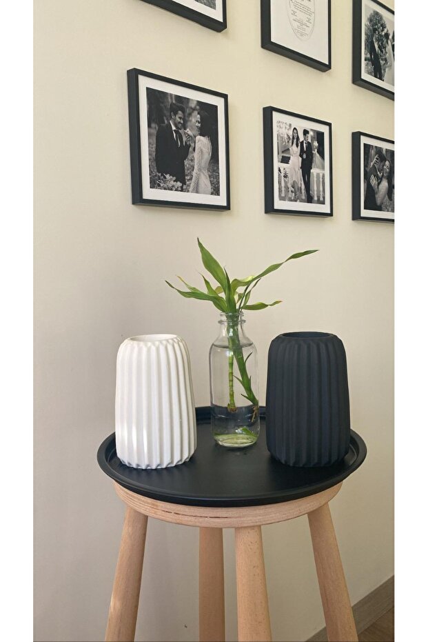 2’li Set Çizgili Vazo - 2