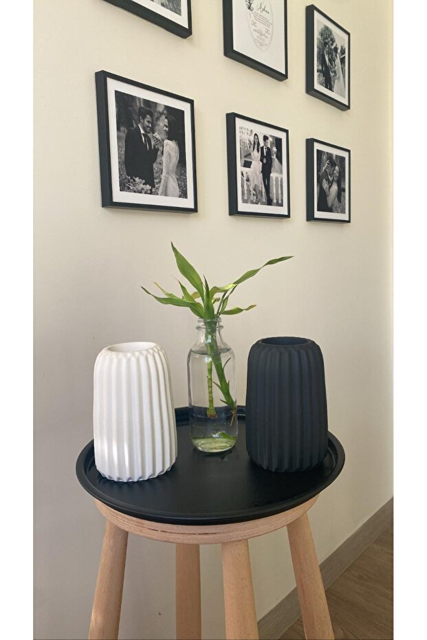 2’li Set Çizgili Vazo - 1