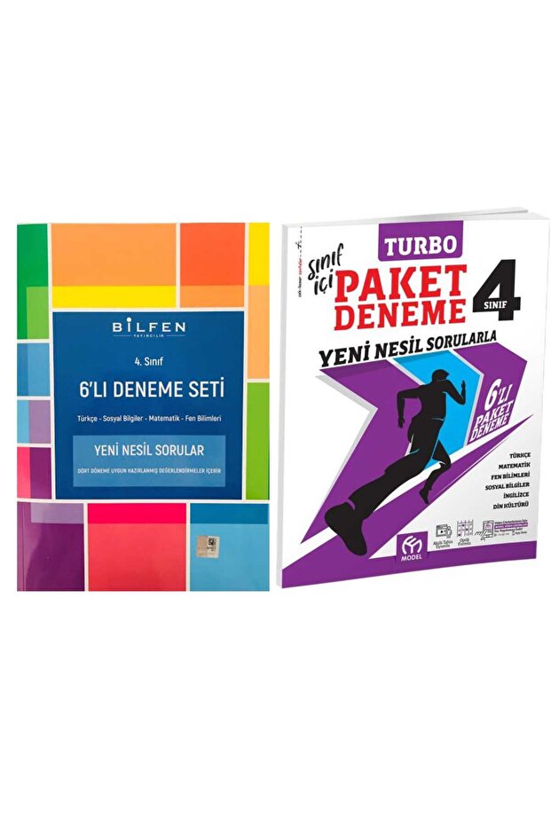 4. Sınıf Bilfen Deneme + Model Turbo Deneme Seti - 1
