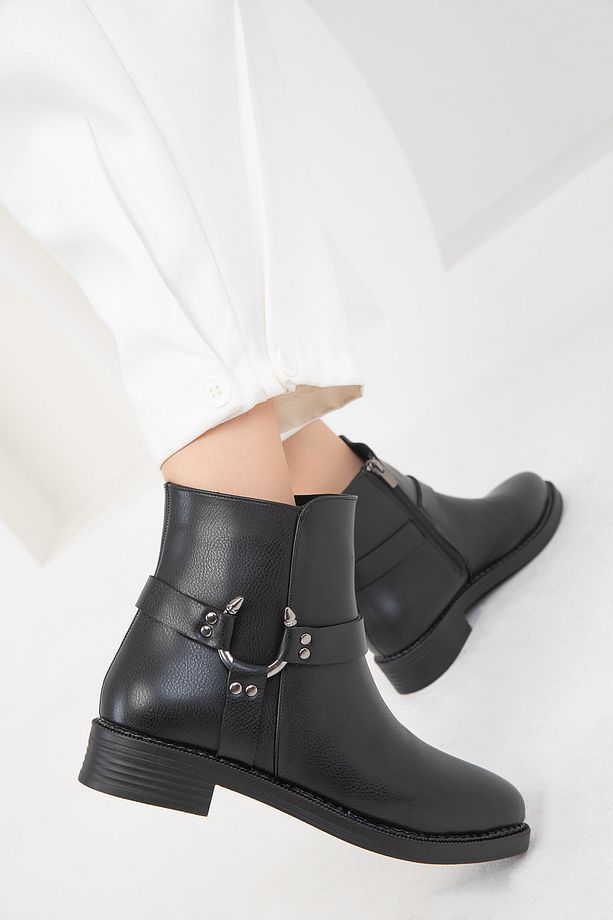 Siyah Kadın Bot & Bootie 19796 - 5