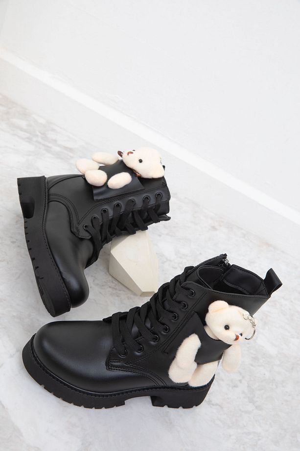 Siyah Çocuk Bot & Bootie 19836 - 2