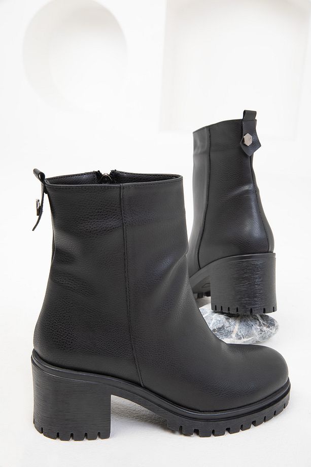 Siyah Kadın Bot & Bootie 19834 - 2