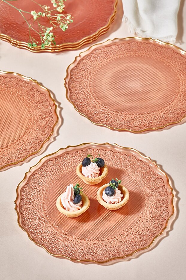 Goblen 6 Parça Pasta/Kek/Tatlı Tabağı Seti - 3