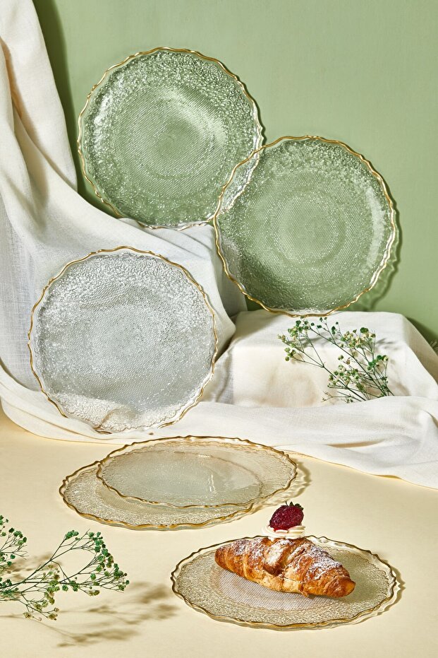 Goblen 6 Parça Pasta/Kek/Tatlı Tabağı Seti - 1