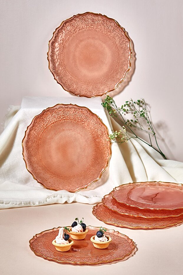 Goblen 6 Parça Pasta/Kek/Tatlı Tabağı Seti - 1