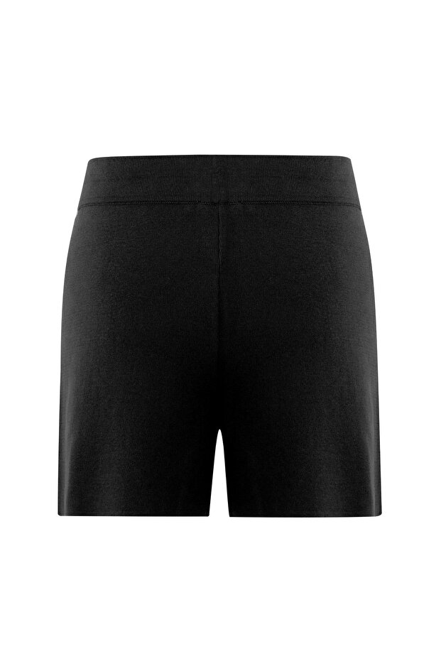 %100 Pamuk Kadın Şort - Antrasit - 7