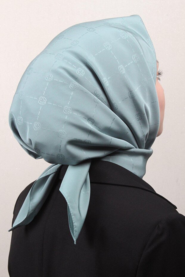 Monogram Eşarp - Su Yeşili 953 - 3