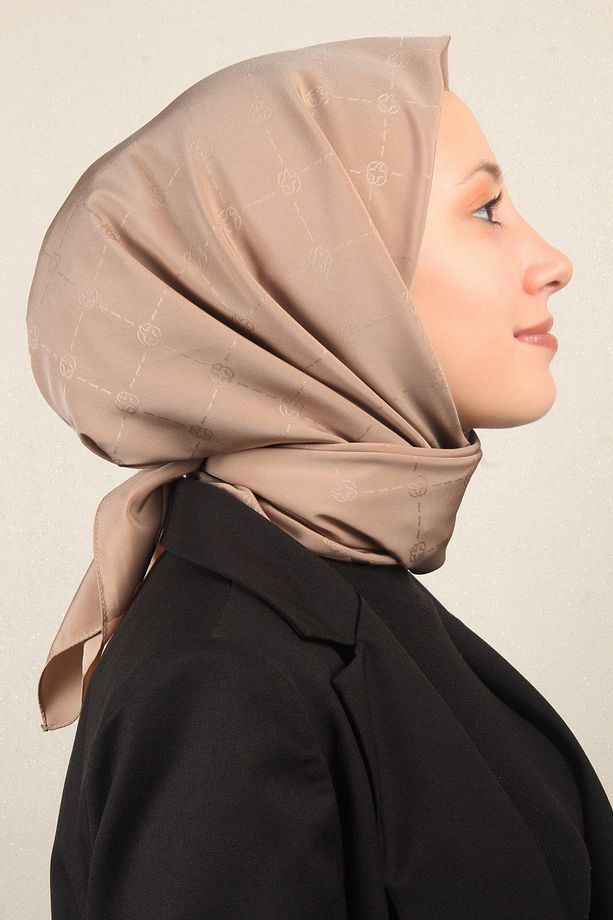 Monogram Serisi Jakar Eşarp Sütlü Kahve 1070400-982 - 1
