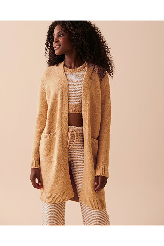 Chenille Long Cardigan