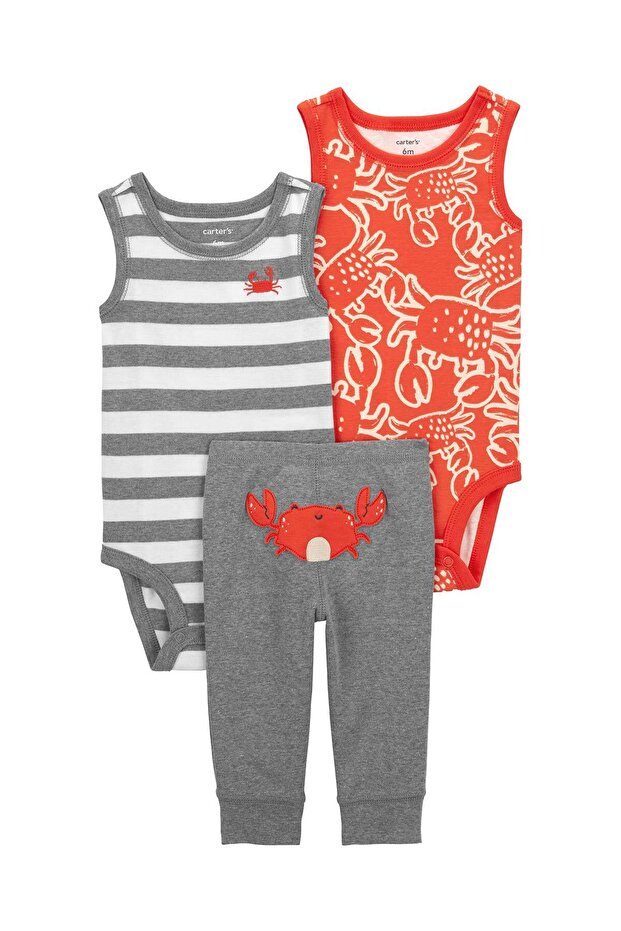 Erkek Bebek 3Lü Set - 1