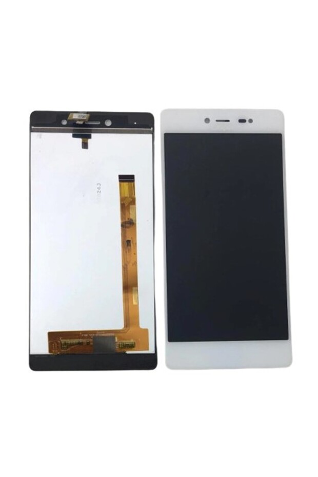 شاشة LCD تعمل باللمس متوافقة مع Teknonet Via M1 - أبيض