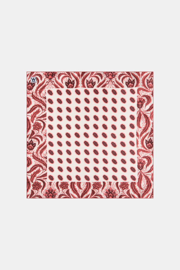 BORDO- BEJ İPEK MENDİL - 1