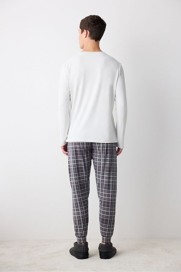 Checker Çok Renkli Jogger Pantolon Pijama Altı - 4