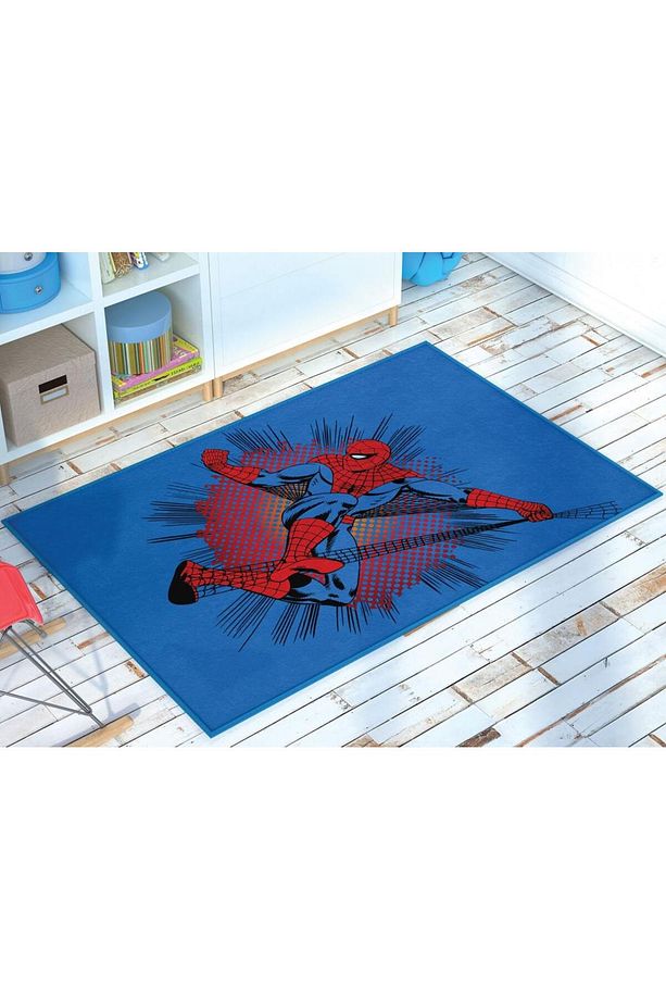 Zorlu Lisanslı Çocuk Halısı Spiderman Web 80x120 - 1