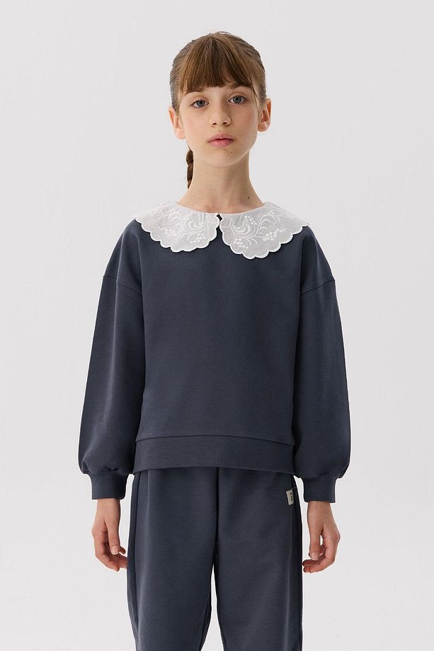BG Store Kız Çocuk Antrasit Sweatshirt - 2