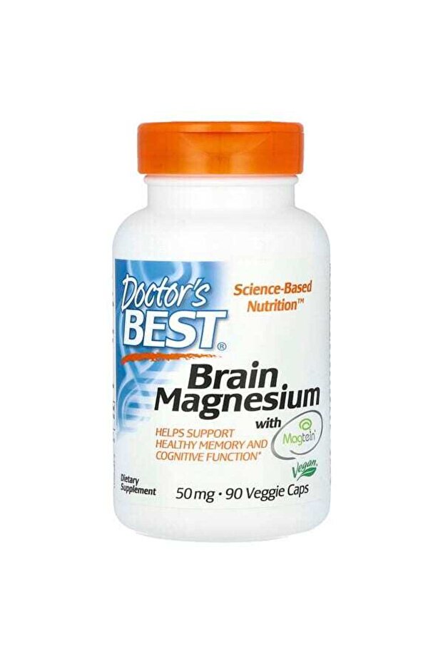 Brain Magnesium, 90 Veggie Capsules, 50 mg