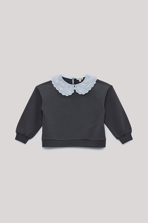 BG Store Kız Çocuk Antrasit Sweatshirt - 5