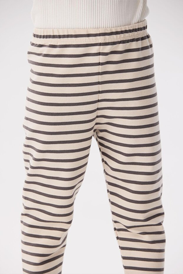 BG Store Kız Bebek Çizgili Tayt - 3