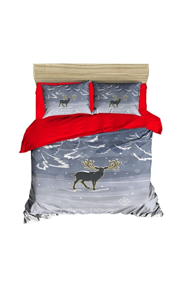 Christmas Deer Double Duvet Cover Set