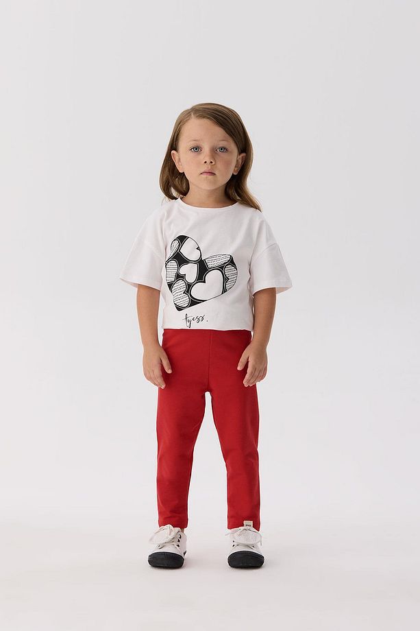 BG Store Kız Bebek Kırmızı Tayt - 1