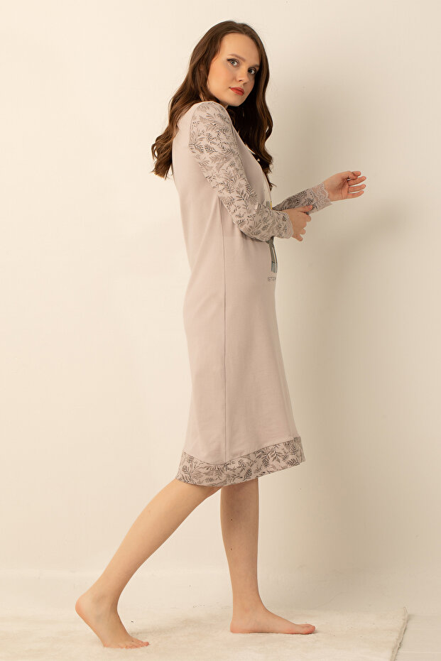 Doğal Pamuklu Gecelik - 7