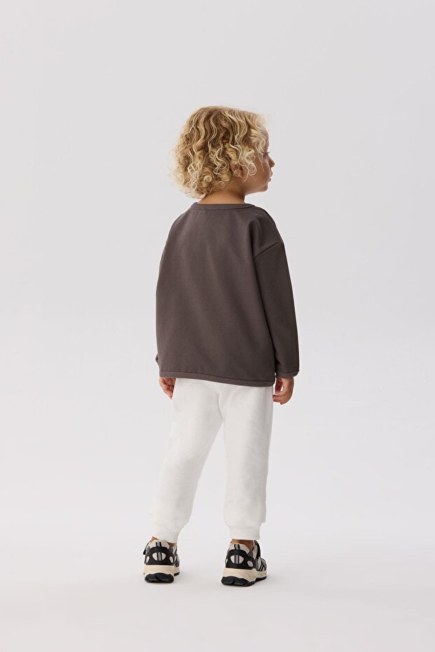 BG Store Erkek Bebek Kahverengi Sweatshirt - 4