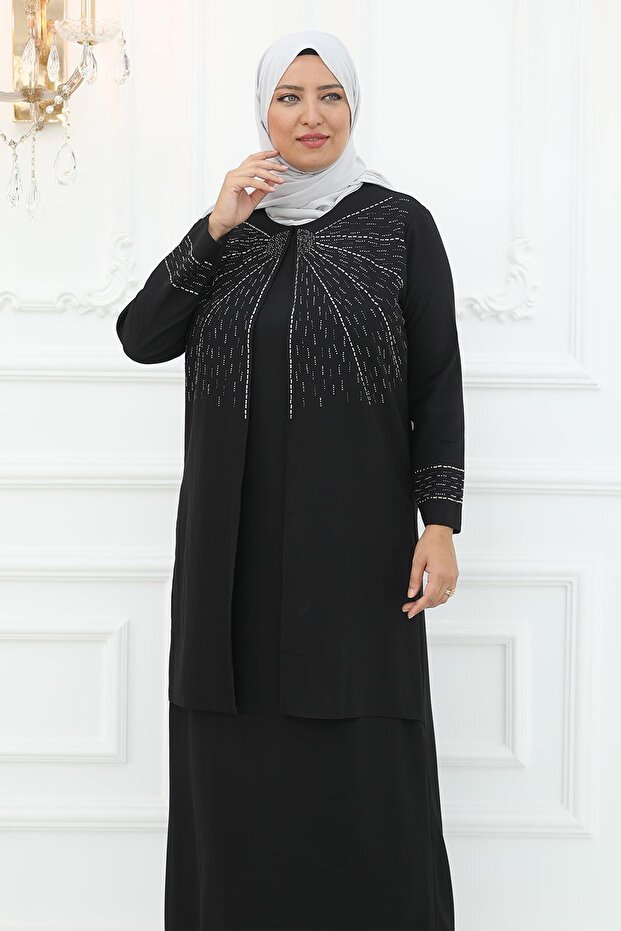 Şükran Abiye Elbise Siyah - 2