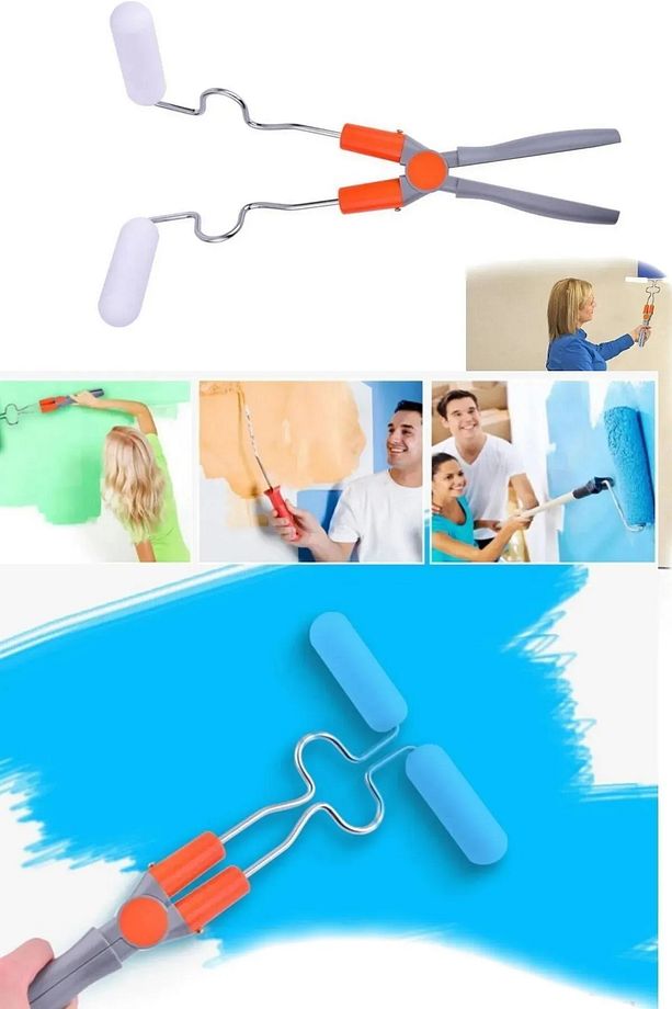 2'li Duvar Boya Seti Pinter Facıl Damlatmayan Boya Rulosu ve Xglide Çift Başlıklı Rulo Boya Fırçası - 6