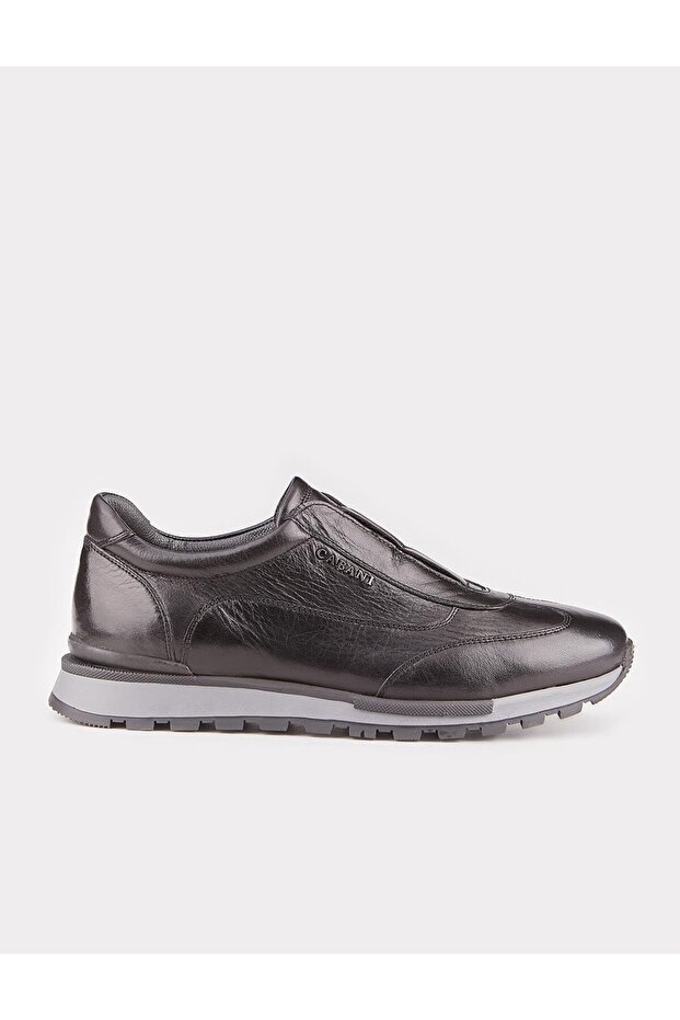 Thermo Sole Genuine Leather Black Men's Sports Shoes