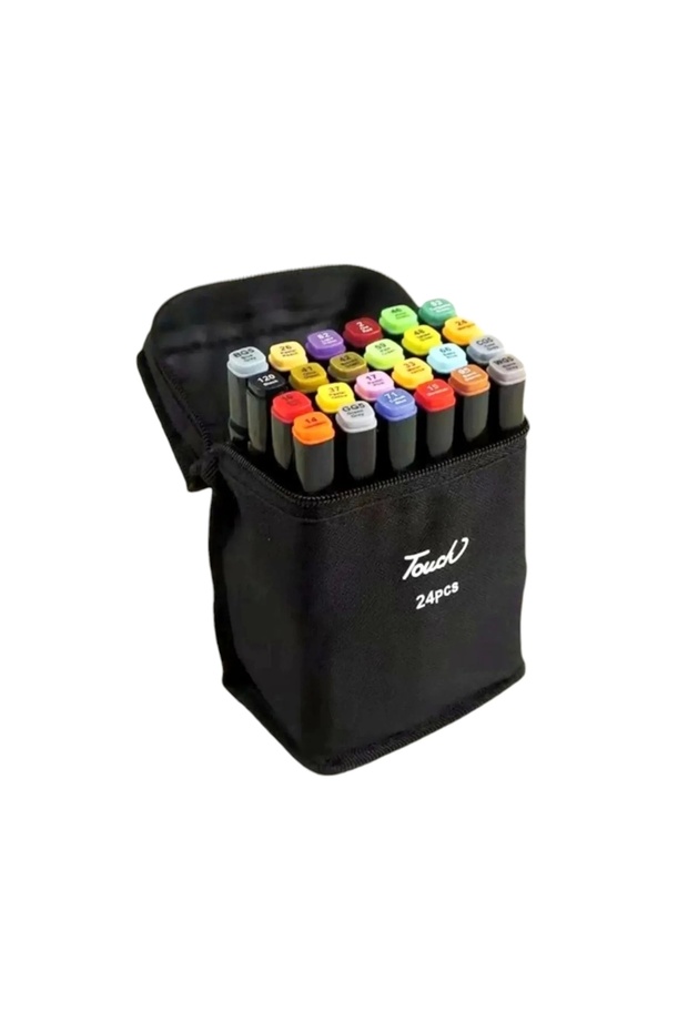 Çift Uçlu Marker Kalem 24'lü Çantalı - 1