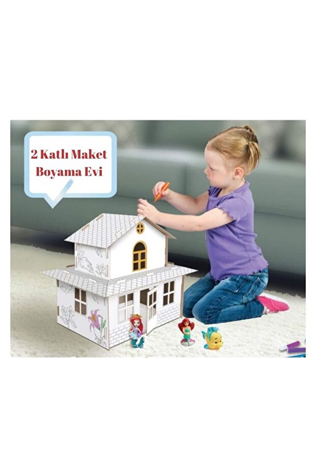 2 Katlı Maket Boyama Evi
